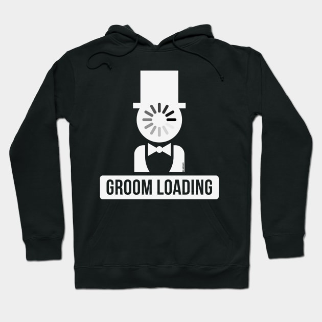 Groom Loading (Stag Night / Bachelor Party / White) Hoodie by MrFaulbaum